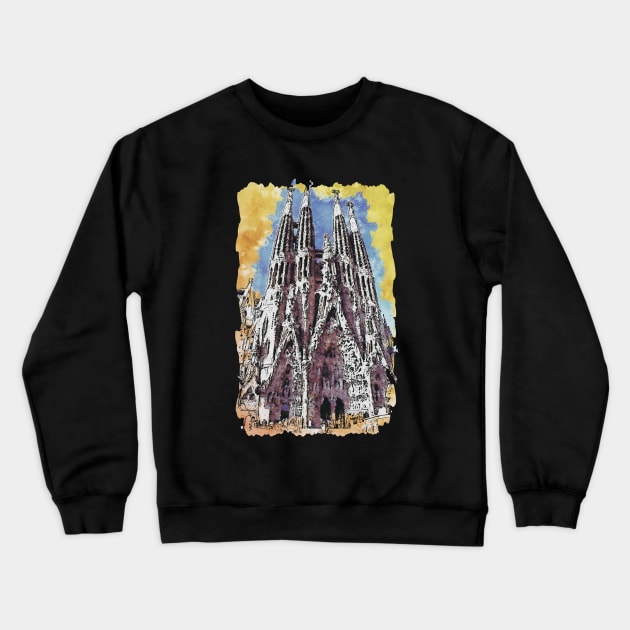 Sagrada Familia Crewneck Sweatshirt by KMSbyZet